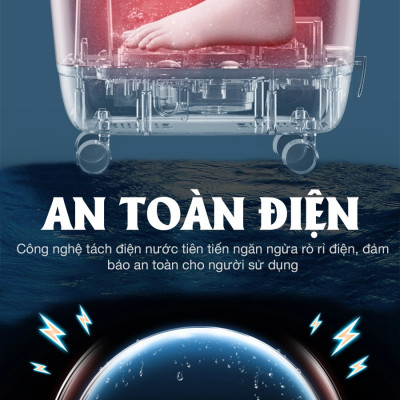 Bồn ngâm chân OKACHI JP-300 dòng cao cấp massage chân 7 bi lăn