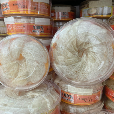 Tổ yến rút lông xương hộp 100gr - Tổ yến nguyên chất Đỗ Thị Toán - Bổ phế trừ ho - Tăng cường miễn dịch - Tặng túi giấy, táo đỏ, đường phèn