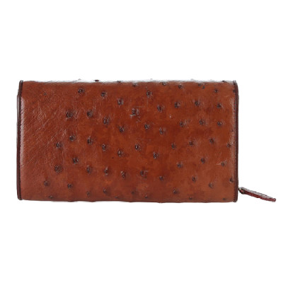  Túi đeo da đà điểu Huy Hoàng da bụng màu đen, nâu đất, vàng bò, nâu đỏ HT6423-24-25-26