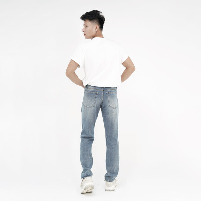 Quần Jeans Nam Cao Cấp HUNTER X-RAYS Form Straight Cotton Màu Xanh Đậm - Hunter X-Rays D24