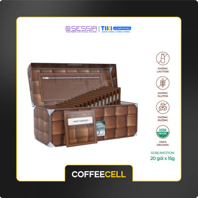 [MUA 1 TẶNG 5] Socola Nóng Với Nhân Sâm Trắng Thượng Hạng COFFEECELL (20 gói x 15g) - Cà phê Arabica chọn lọc, Vị kem sữa thanh nhẹ, Truyền cảm hứng về những cuộc phiêu lưu mới - Hàng Chính Hãng