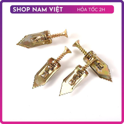 Set 10 Tắc Kê Nở Thép Siêu Bền Kèm Vít