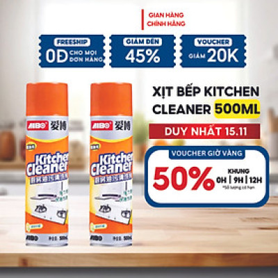 Chai Xịt Tẩy Rửa Đa Năng Kitchen Cleaner 500ml – Tẩy Rửa Nhà Bếp Dạng Bọt 