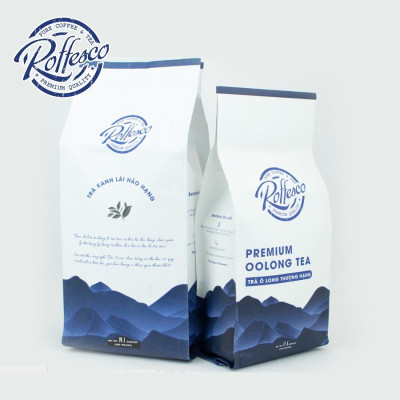 Combo 2 Trà Ô Long & Xanh Lài ROFFESCO PREMIUM OOLONG & JASMINE TEA 100% Thiên Nhiên Túi 500G