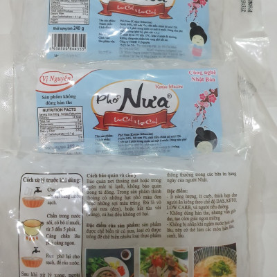Combo 5 Gói Phở Nưa Vị Nguyên Das Keto 240g