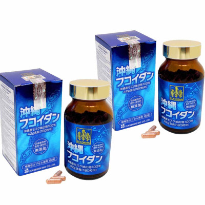 Combo 2 Hộp Okinawa Fucoidan Kanehide Bio Của Nhật Bản (180 Viên x2) Phòng Và Hỗ Trợ Ức Chế Tăng Trưởng Tế Bào Ung Thư, Nâng Cao Đề Kháng, Hệ Miễn Dịch Cho Cơ Thể.