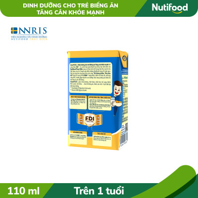 Thùng Sữa bột pha sẵn GrowPLUS+ Biếng ăn (XANH) cho trẻ tăng cân khoẻ mạnh 1+ (48 hộp x 110ml)