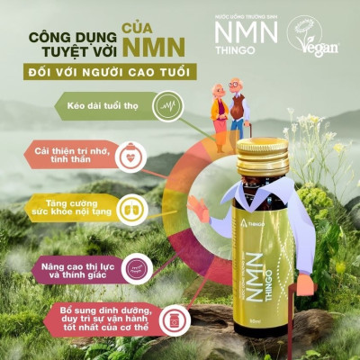 Combo 3 SET Nước Uống NMN Thingo + Tặng Cốc NMN hoặc Túi NMN cao cấp chính hãng