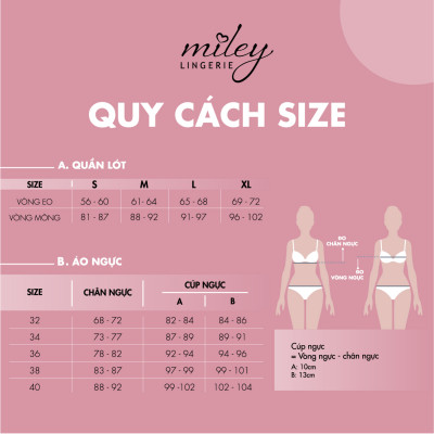 Bộ Đồ Lót Sớ Gỗ Không Gọng Xám Nhạt Miley Lingerie FWS20_BRW05