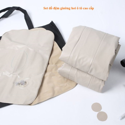 Nệm hơi xe ô tô Nhà của Mẹ cao cấp chất liệu vải nhung kích thước 140 x 90 x 50 cm - Màu sắc giao ngẫu nhiên