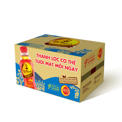 Thùng 24 chai Trà Thanh Nhiệt Dr Thanh chai PET 330 ml