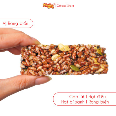[COMBO MUA 4 TẶNG 1] Thanh gạo lứt chà bông/rong biển mix hạt Mailey 150g - Bánh gạo lứt ăn kiêng hỗ trợ giảm cân