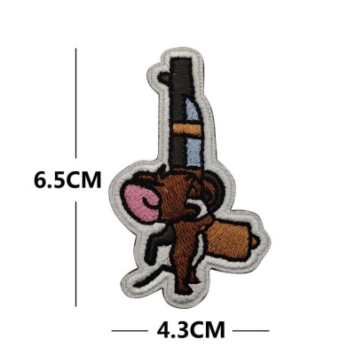 Patch_velcro Tom & Jerry dán quần áo_ba lô_túi xách
