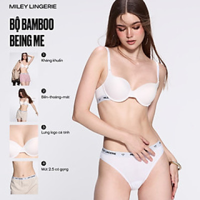Bộ Đồ Lót Miley Lingerie Vải Thiên Nhiên Bamboo Miley Nature BRB02001_FBS0201