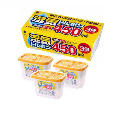 Combo 02 Set Hộp hút ẩm, khử mùi Kokubo 450ml - Nội địa Nhật Bản (03 hộp/Set)