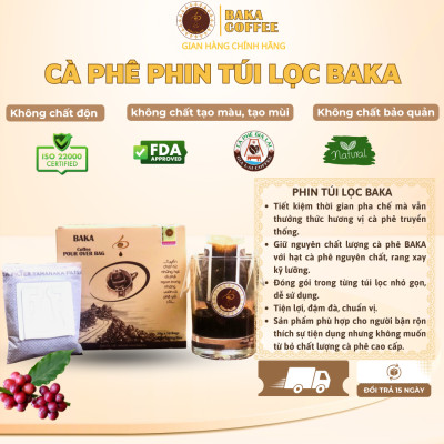 Cà Phê Phin Túi Lọc Baka (Hộp)