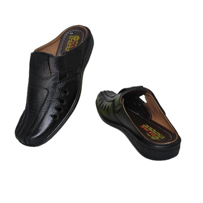 Dép Bít Mũi Nam HÀ NAM Da Bò Thật Cao Cấp GSB20128