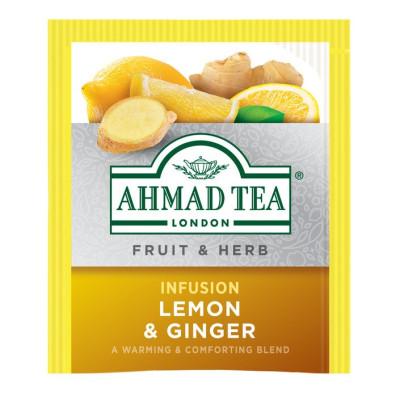 TRÀ AHMAD ANH QUỐC - GỪNG (40g) - Lemon & Ginger - Nên sử dụng hàng ngày, sau mỗi bữa ăn