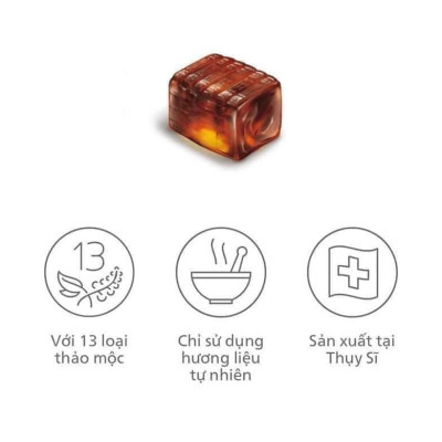 Hỗ trợ giảm đau họng Ricola Shweizer Krauterzucker chứa 13 loại thảo mộc đem đến cảm giác dịu nhẹ cổ họng và thơm mát (dạng kẹo) - OZ Slim Store