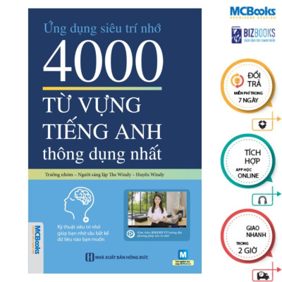 Sách - Ứng Dụng Siêu Trí Nhớ 4000 Từ Vựng Tiếng Anh Thông Dụng Nhất - MCBooks