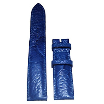 HC8463 - Dây đồng hồ Huy Hoàng da đà điểu size 16, 18, 20 màu xanh dương