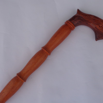 Gậy batoong gỗ hương đầu rồng cho người già
