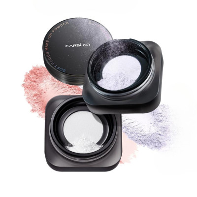 Phấn phủ CARSLAN dạng bột từ tính kiềm dầu màu đen chống nước chống mồ hôi che phủ bóng dầu cho mặt 8g