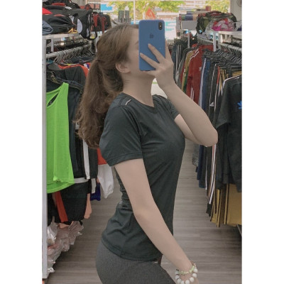 Áo Thun Nữ Tập Gym - Yoga Mát Rượi Thấm Hút Mồ Hôi Tốt