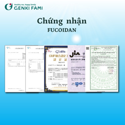 Fucoidan Okinawa Genki Fami Nhật Bản Tăng Cường Đề Kháng, Hạn Chế Oxi Hóa, Hỗ Trợ Người Bệnh Ung Bướu Hộp 150 Viên