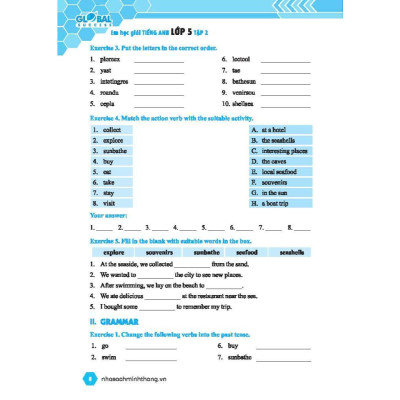 Sách - Global Success Em Học Giỏi Tiếng Anh Lớp 5 - Có Đáp Án - Tập 2 - Minh Thắng