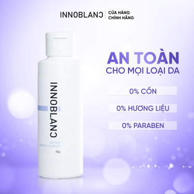Innoblanc – Enzyme Powder Cleanser 60g | Sữa Rửa Mặt Dạng Bột Làm Sạch Sâu, Dưỡng Ẩm, Phù Hợp Mọi Loại Da