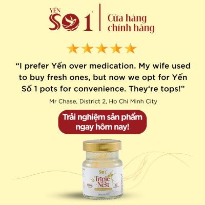 [Set 6 Lọ Yến 70ml] Yến Số 1 Chưng Sẵn Triple Nest Đường Phèn, Yến Thật, Yến Tươi