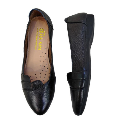 Giày Búp Bê Nữ Đế Bệt HÀ NAM Da Bò Thật Cao Cấp GBBN2060