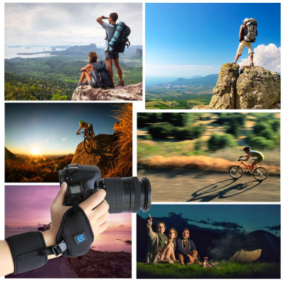 Dây đeo cổ tay kèm tấm nhựa vít 1/4 inch cho máy ảnh SLR / DSLR Puluz PU224, hàng chính hãng