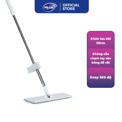 Bông Lau Thay Thế Cây Lau Nhà MyJae Đài Loan Sợi Polyester Kéo Vắt Thông Minh Sạch Nhanh 360 Độ 125cm