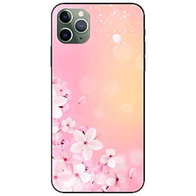 Ốp lưng in cho Iphone 11 Pro Max Mẫu Đào Hồng