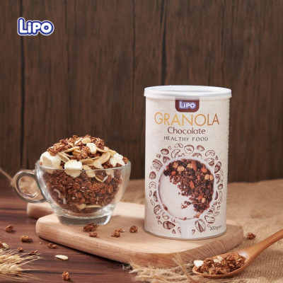 Ngũ cốc dinh dưỡng Granola Lipo 300g vị Chocolate