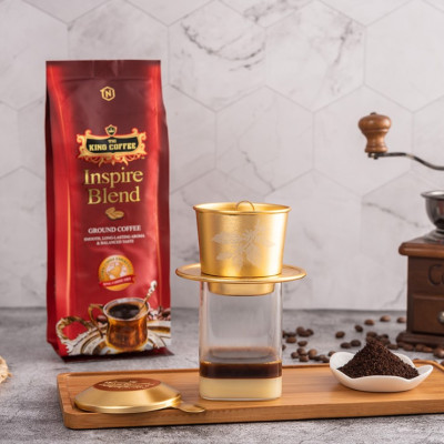 Cà Phê Rang Xay Inspire Blend KING COFFEE - Túi 500g - Pha Phin
