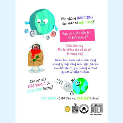 Sách - Những Câu Hỏi Tò Mò Và Giải Đáp Thú Vị Về Mặt Trăng - Huy Hoàng