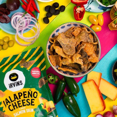 Da cá hồi vị phô mai Jalapeno 80g IRVINS