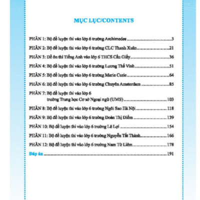 Sách - Bộ đề luyện thi môn Tiếng anh vào lớp 6 trường chuyên , chất lượng cao (có đáp án)