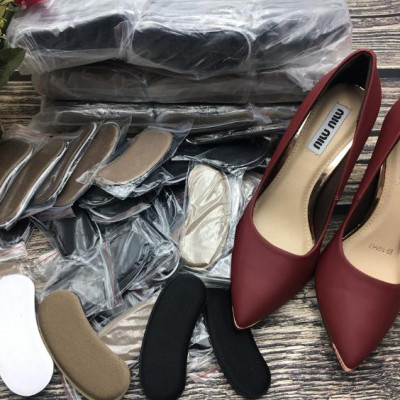 4 miếng lót gót giày vải êm chân, lót đệm gót