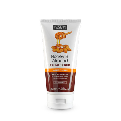 Sữa rửa mặt Beauty Formulas Honey and Almond Facial Scrub 150ml - tẩy tế bào chết mật ong và hạnh nhân