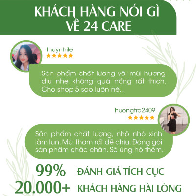 [ GIÁ DÙNG THỬ ] Xịt khử mùi Toilet Tinh dầu 24care - Xịt khử mùi thiên nhiên dung tích 50ml/ 100ml/ 250ml.