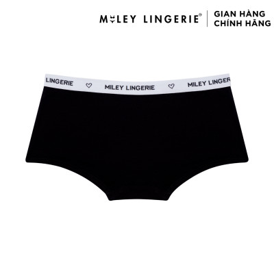 Bộ Đồ Lót Cổ Chữ V Phối Quần Boy Short Sợi Vải Thiên Nhiên Miley Lingerie
