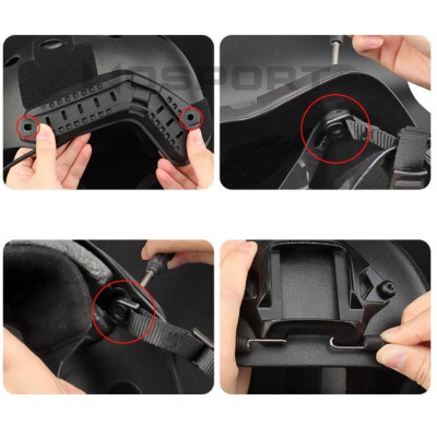 Bộ ray thay thế cho mũ bảo hiểm chiến thuật