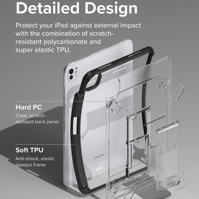 Ốp lưng cho iPad Pro 13" M4 / Pro 11″ M4 / Air 6 13" M3/M2 / Air 6 11" M3/M2 / Air 5 / Air 4 RINGKE Fusion Sketch Stand - Hàng Chính Hãng