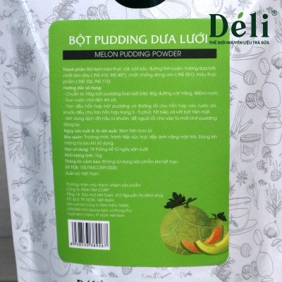 Pudding dưa lưới Déli - Túi 1Kg