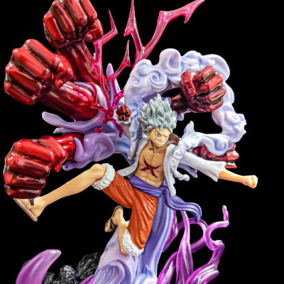 Mô Hình Luffy Gear 5 Trạng Thái Chiến Đấu 33cm Mô hình One Piece Cao Cấp, Figure Mô Hình Anmie One Piece Luffy Vua Hải T