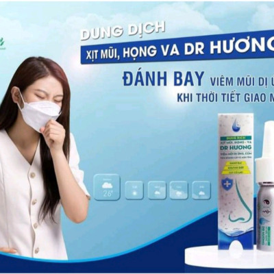 Xoang mũi dung dịch xịt mũi họng VA Dr Hương Thanh Mộc Hương 15ml